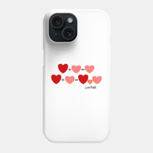 Love math, announce a pregnancy, funny baby reveal Phone Case