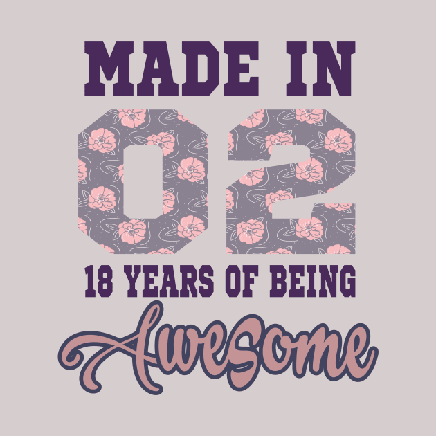 Made in 02..18 years of being awesome..18th birthday gift idea by DODG99