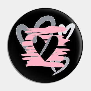 heart-Valentine's Day retro T-Shirt Pin