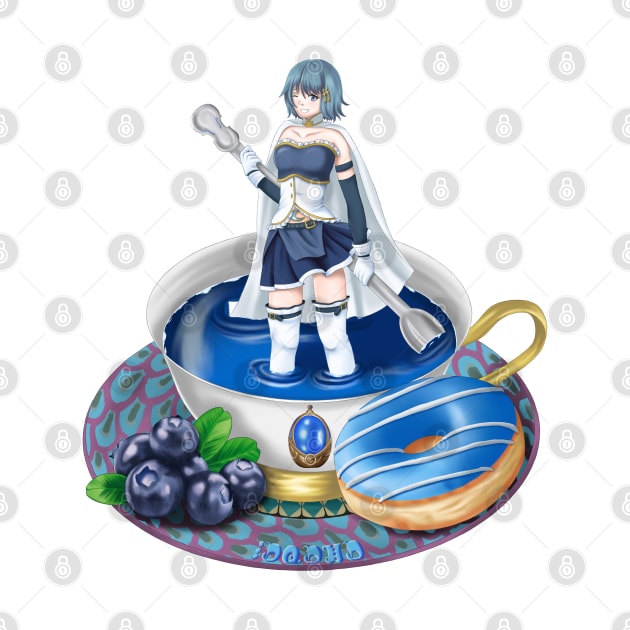 Sayaka in a Teacup by Antonydraws