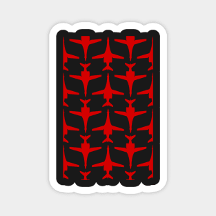 B-1 Lancer - Red & White Pattern Unswept Design Magnet
