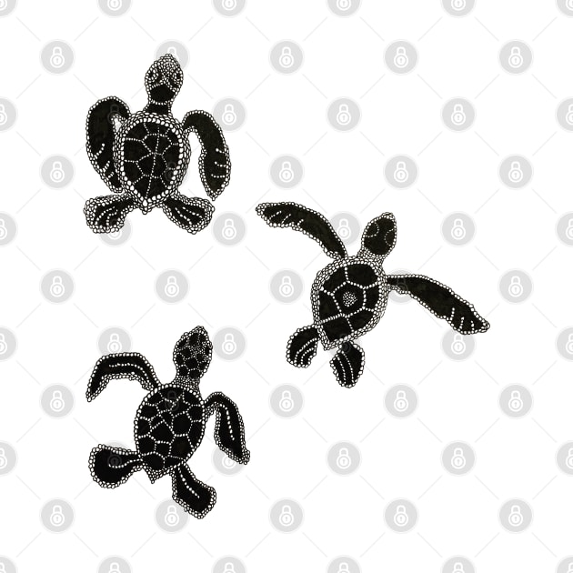 Baby Turtles by Ava Ray Doodles