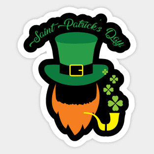 Baseball Leprechaun Goblin St Patricks Day Present' Sticker