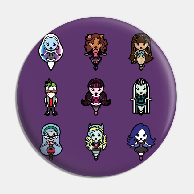 Monster High Tooniefied Pin by Tooniefied