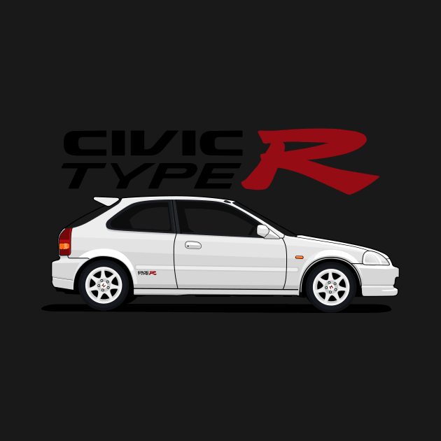 civic type R white by masjestudio