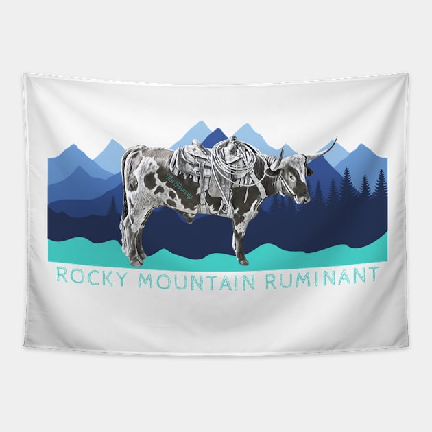 Rocky Mountain Ruminant Tapestry by The Farm.ily