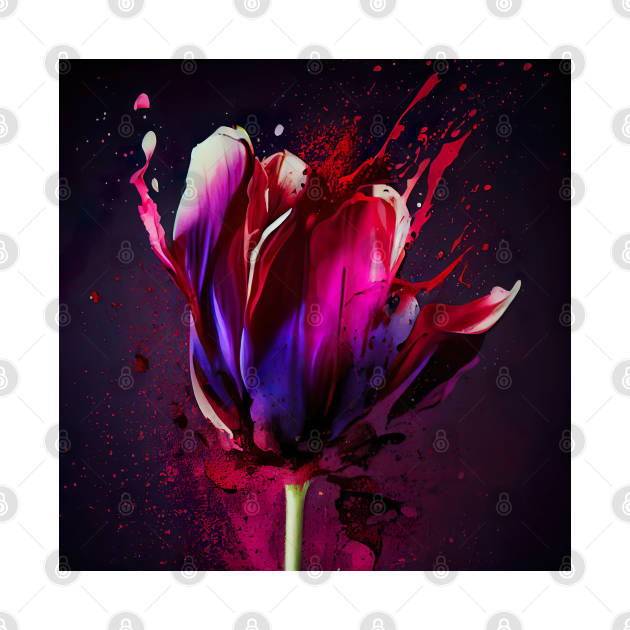 Tulip flower by Flowers Art by PhotoCreationXP