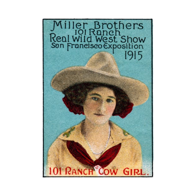 1915 Wild West Show Cow Girl by historicimage