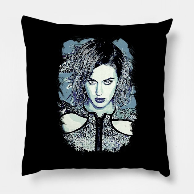 Katy Perry Vexel Art Pillow by Rezronauth