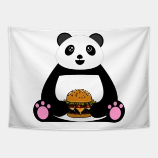 Burger Panda Tapestry