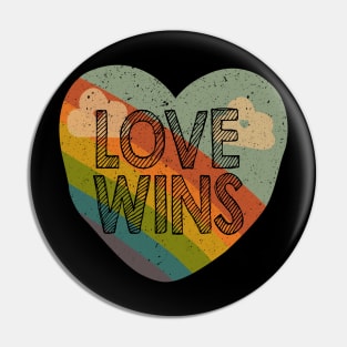 Love Wins Colorful LGBT Pin