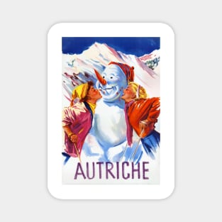 Vintage Travel Poster Autriche Austria Magnet