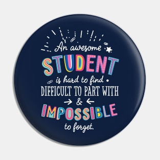 An awesome Student Gift Idea - Impossible to Forget Quote Pin