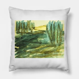 Abstract tree Pillow