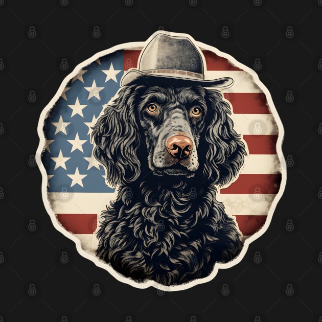 American Water Spaniel 4th of July by NatashaCuteShop