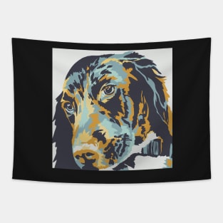 Rocket the Spaniel in retro colours Tapestry