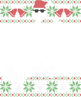 Ugly Christmas Sweater Sleigh All Day Santa Slay Magnet