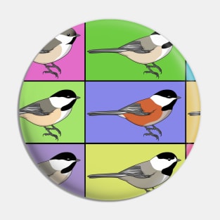 Warhol Birds - Chickadee Pin