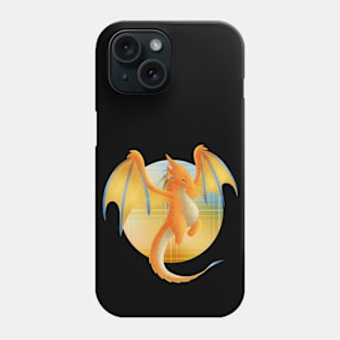 Kawaii Wyvern Dragon - With Background Phone Case