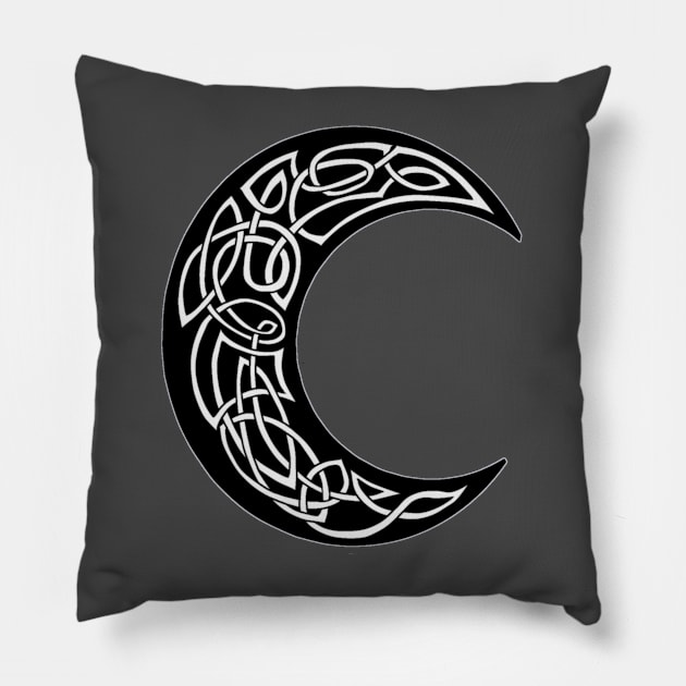 Celtic Moon Knot Pillow by MxMelmelB