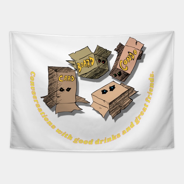 Cardboard Condo Tapestry by Hobo Legend