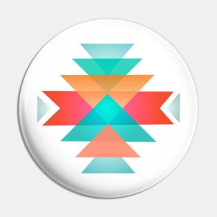 Abstract geometric indigenous symbol Pin