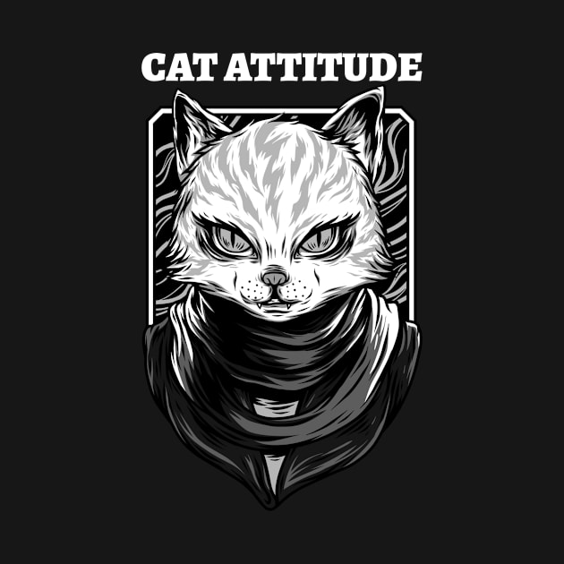 Cat Attitude of angry cat by Purrfect Shop