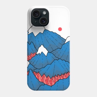 The deep blue mountains Phone Case