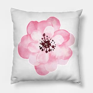 Watercolor Handrawn Rose 🌹 Pillow