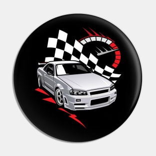 RACE Car Tshirt Pin