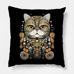 Cat nouveau Pillow