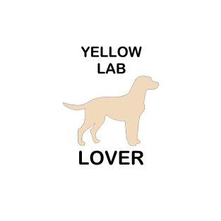 Yellow lab lover with silhouette T-Shirt