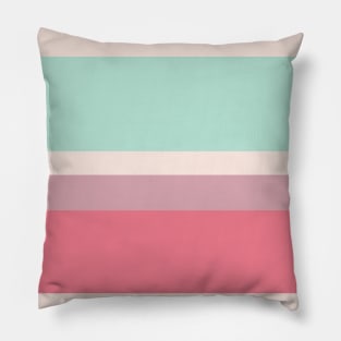 A beautiful variation of Faded Pink, Light Blue Grey, Misty Rose and Light Coral stripes. Pillow