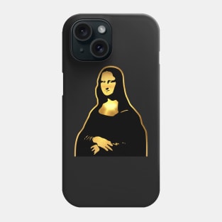 Mona Lisa Gold Phone Case