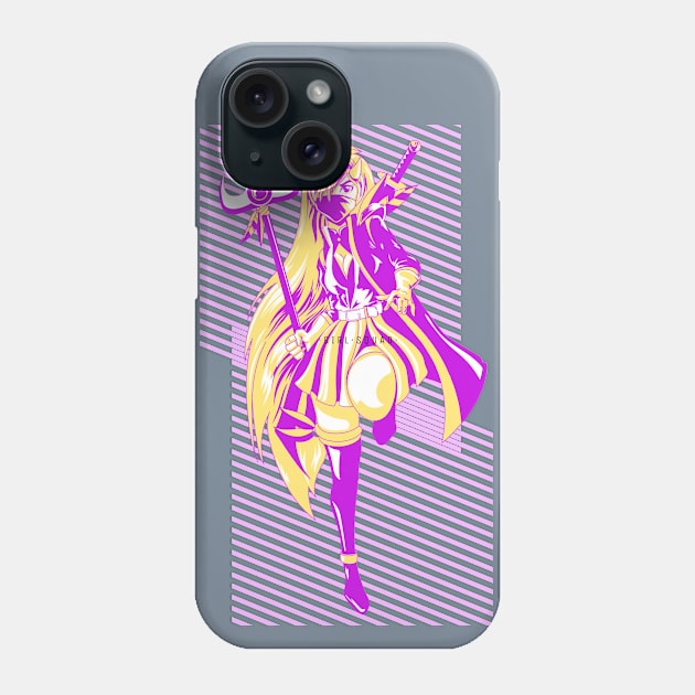 Anime and Manga- Samurai Woman- Superhero with a Mask Phone Case by Eva Wolf