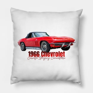 1966 Chevrolet Corvette Stingray Convertible Pillow