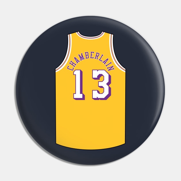 Wilt Chamberlain Los Angeles Jersey Qiangy Pin by qiangdade