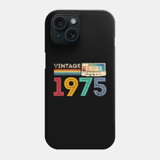 Vintage 1975 Classic Birthday 1975 Cassette Tape Vintage Phone Case