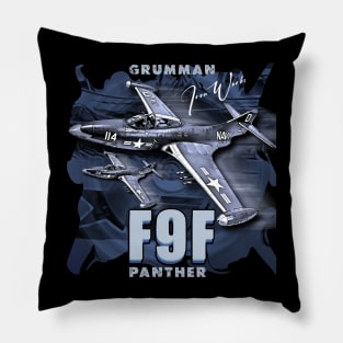 Grumman F9F Panther Carrier-Based Jet Fighter Pillow