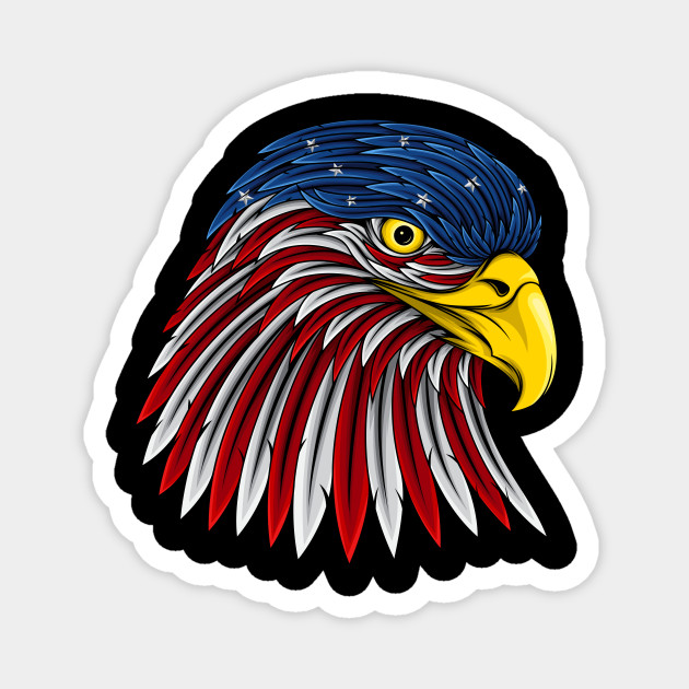 Us Flag Eagle Patriotic Eagle Magnet Teepublic