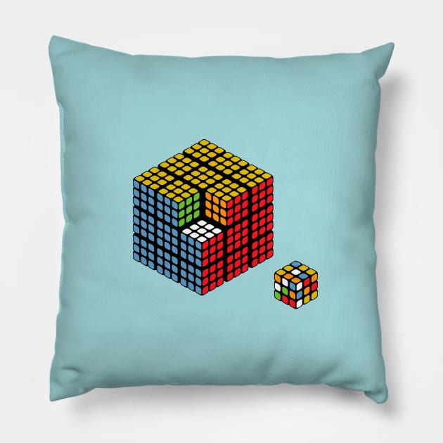 easy cube Pillow by anderdog
