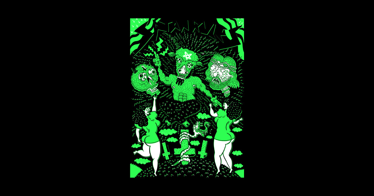 Satan Rules Satan Sticker TeePublic