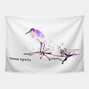 Damsel Egretta Tapestry