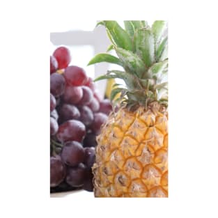 Fruits Pineapple and Grapes up close T-Shirt