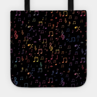 Music note pattern Tote