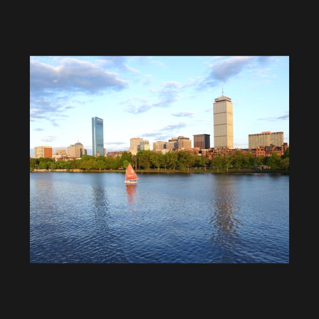 Charles River Sailboat Boston MA by WayneOxfordPh