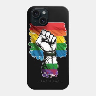 Love is Love - Pride Hand T-Shirt Design #2 (for white Background) Phone Case