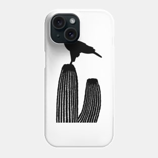 Harris Hawk on a cactus Phone Case