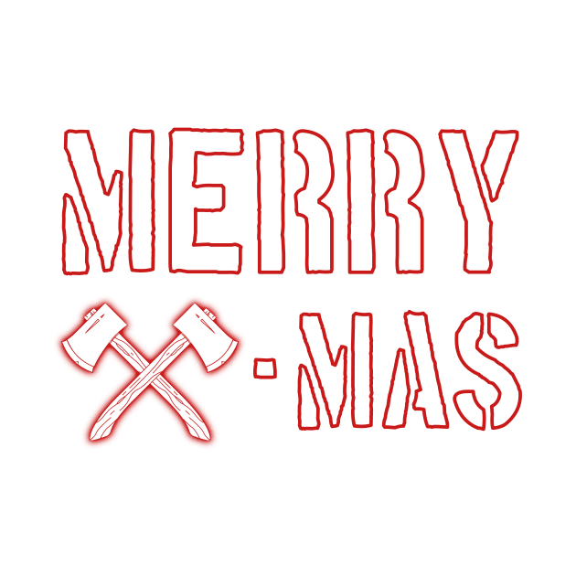 Axe Throwing Christmas Gift | Merry Christmas by MGO Design