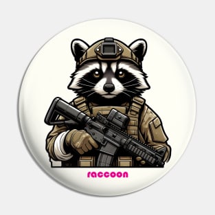 Tactical Raccoon Pin